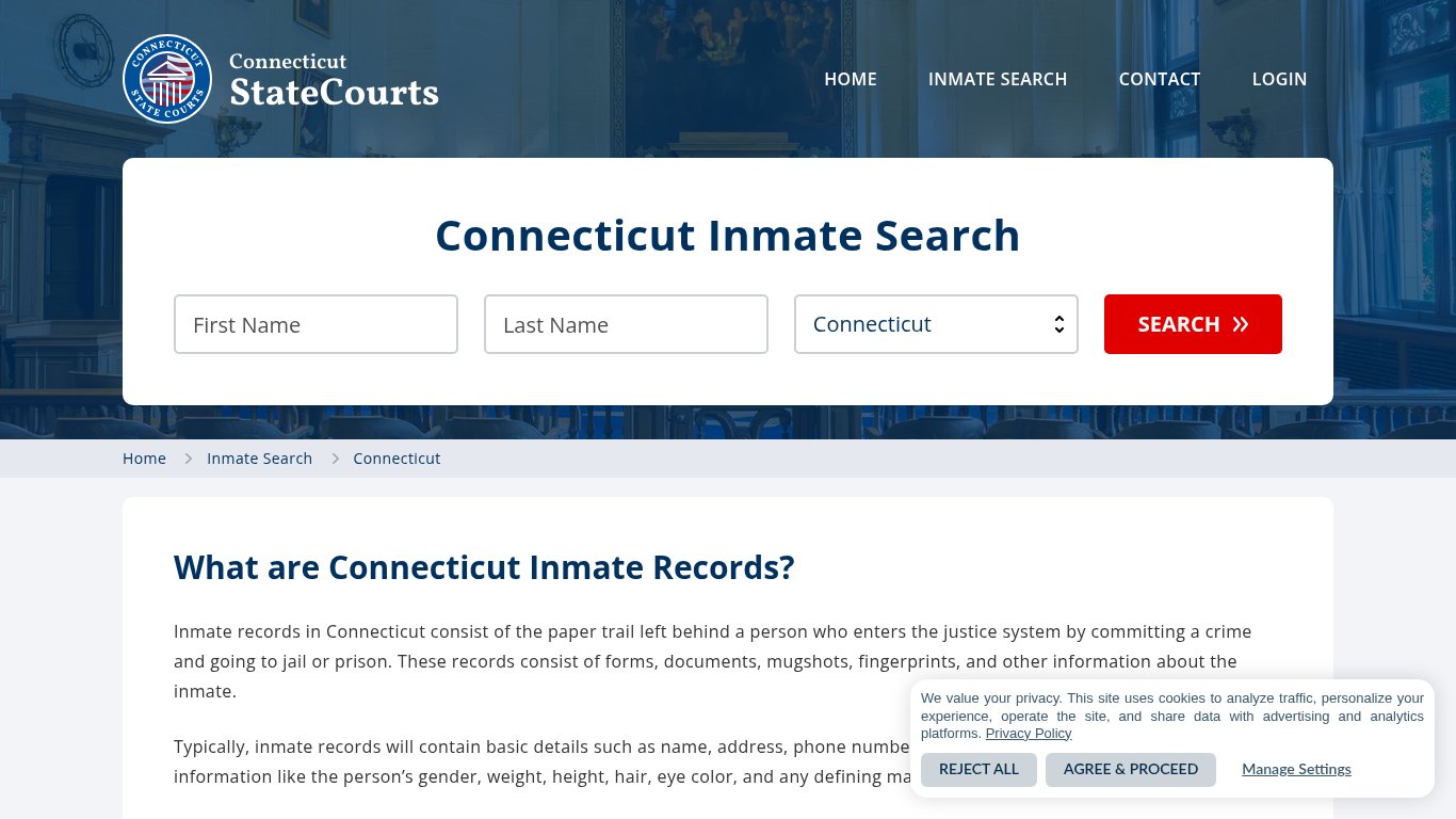 Connecticut Inmate Search, Prison and Jail Information - StateCourts