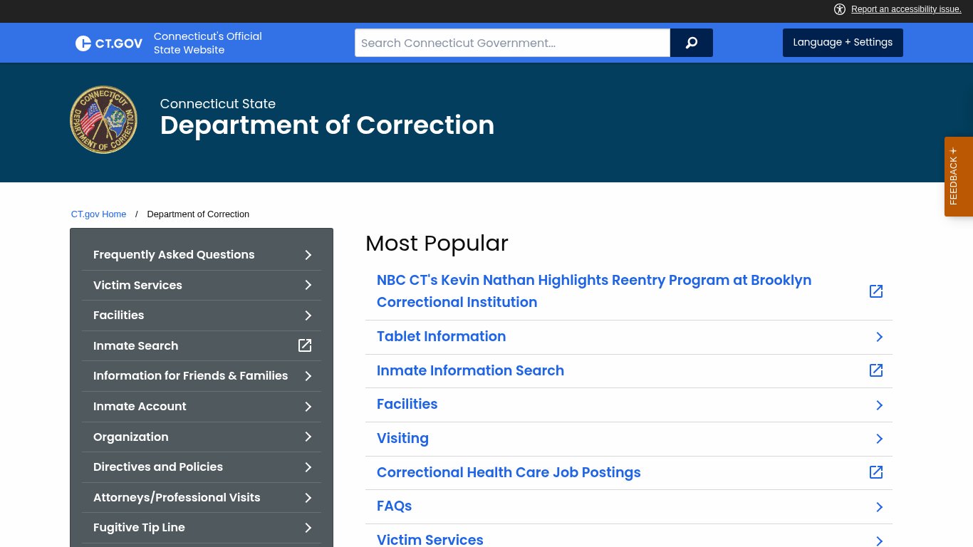 New Haven Correctional Center Information